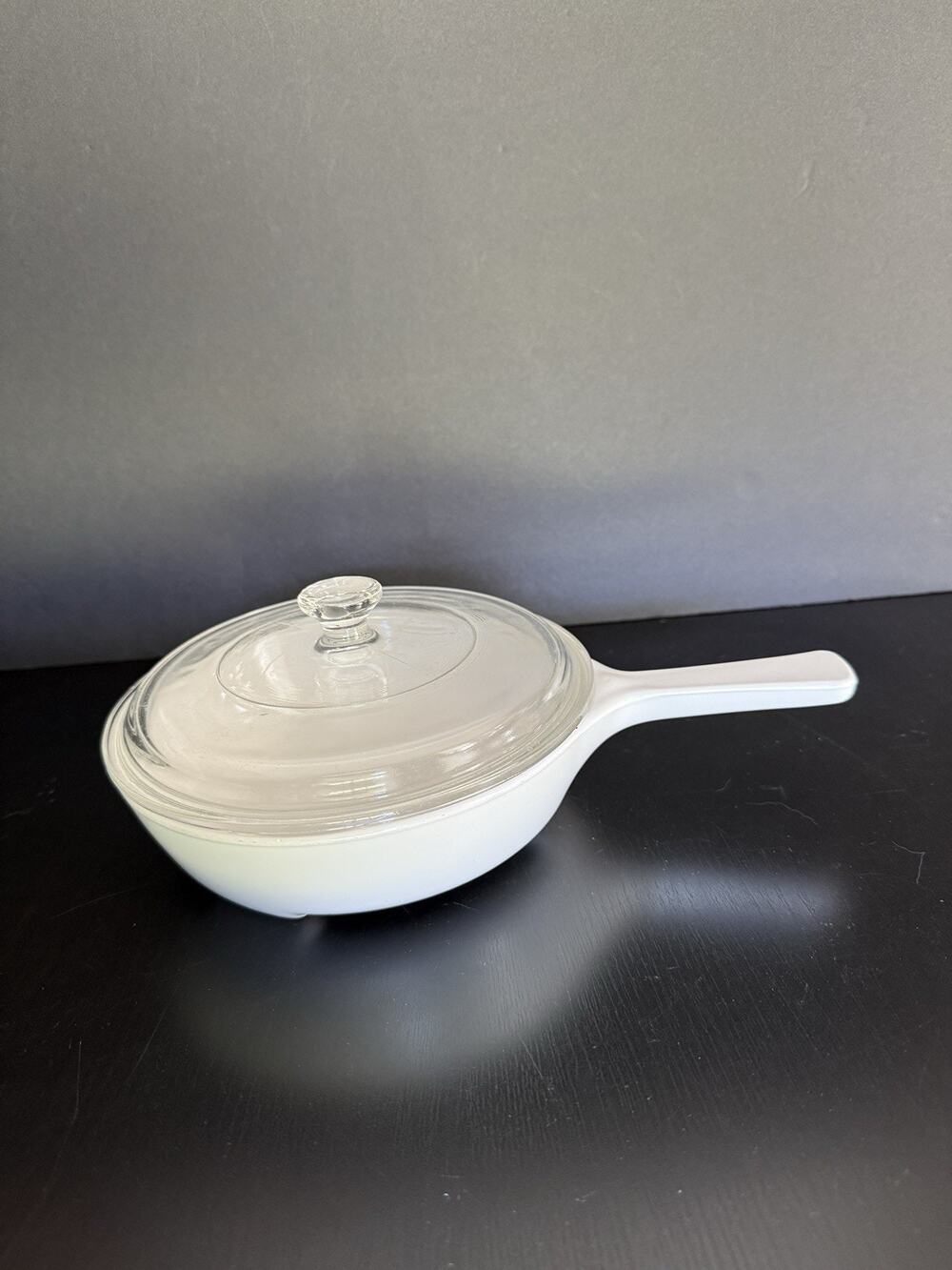 Vintage Corning Ware MW-83-B Microwave Browning Skillet Pyrex Lid USA 6.5”